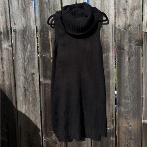 BB Dakota Black Turtle Cowl Neck Sweater